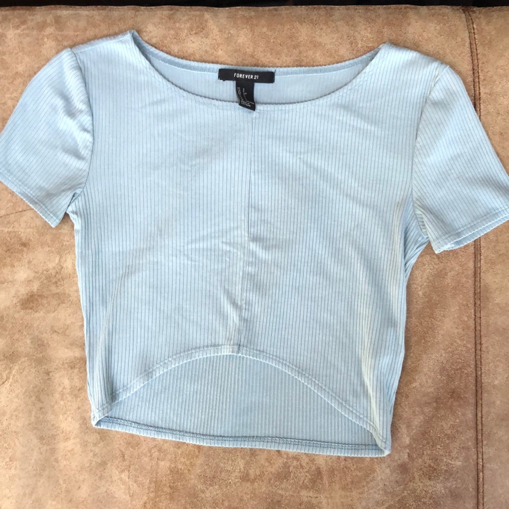 Forever 21 Short Sleeve Crop Top